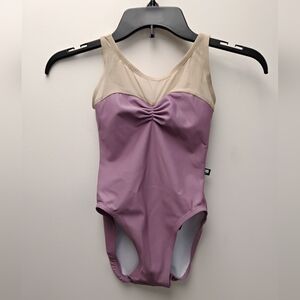 Beautiful Lucky Leo Mauve and Tan Leotard Child xxs